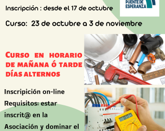 Electrician course poster
