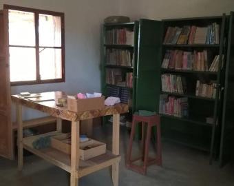 Inside the library
