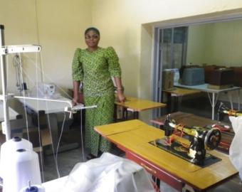 Installation of new sewing machines

