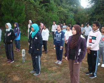 Youth participating in the Interfaith Youth Camp
